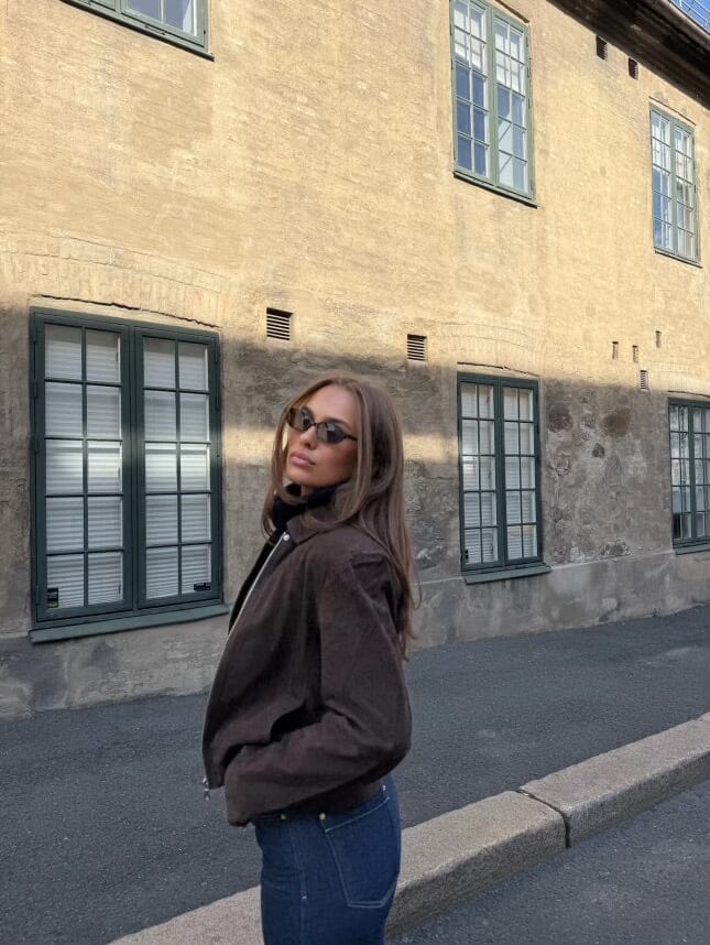 Clermonte Chloe Suede Jacket Brown Ytterplagg