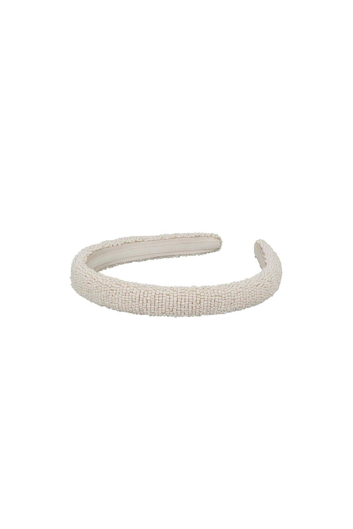 Beck Söndergaard Solid Slim Beaded Hairbrace Birch White Tilbehør