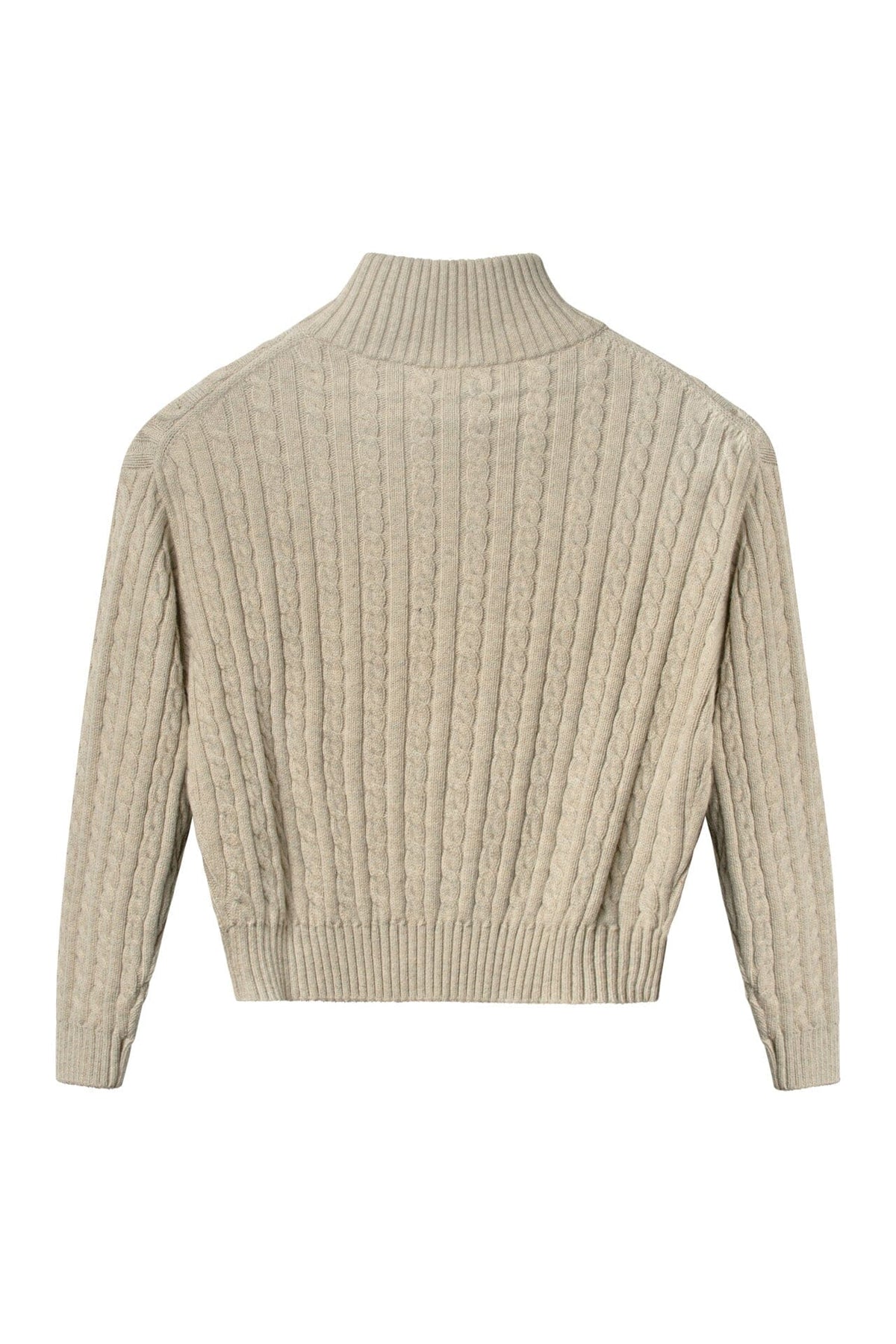 ArnieSays: MADELYN Cable Lt Beige Melange Genser