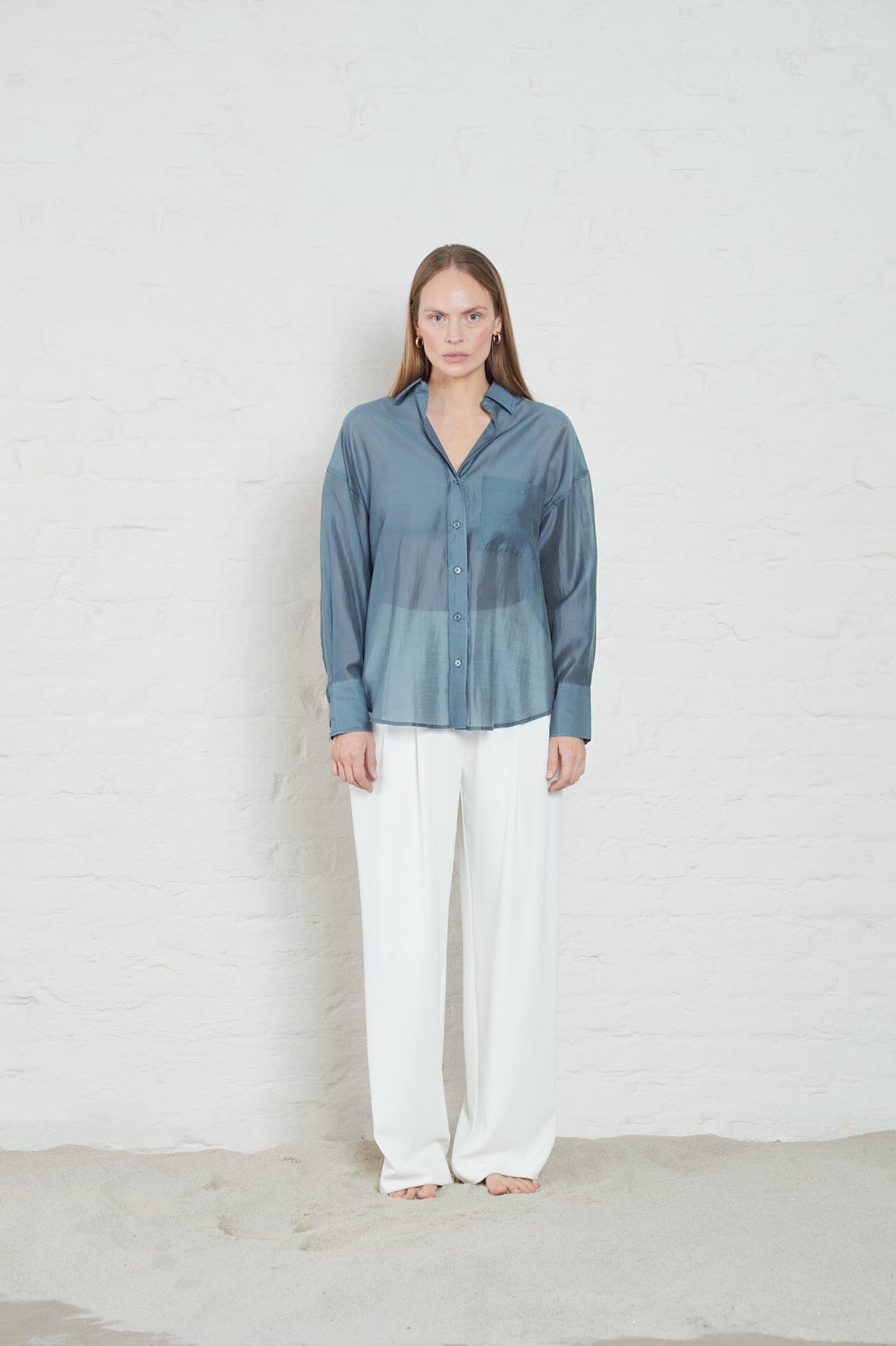 ArnieSays: Rocha Sheer Dusty Denim Skjorte