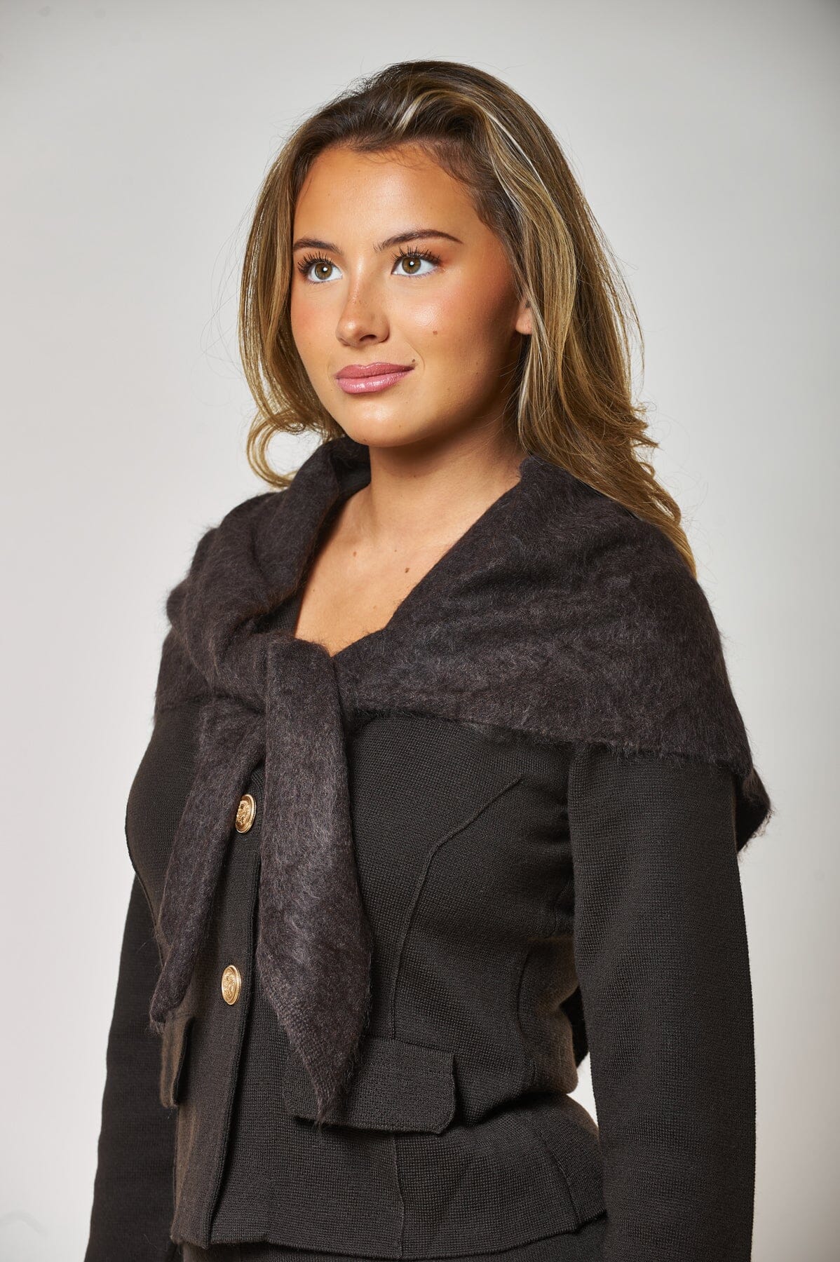 Aurora Caren Cashmere Wrap Brown Tilbehør
