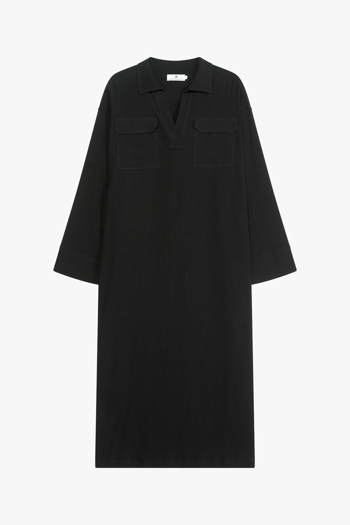 ArnieSays: Aire Crinkled Gauze Black Kjole