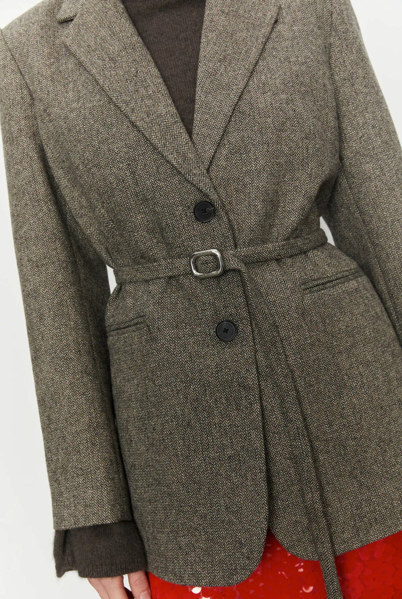 Isabelle Blanche Wool Jacket Nero Ytterplagg