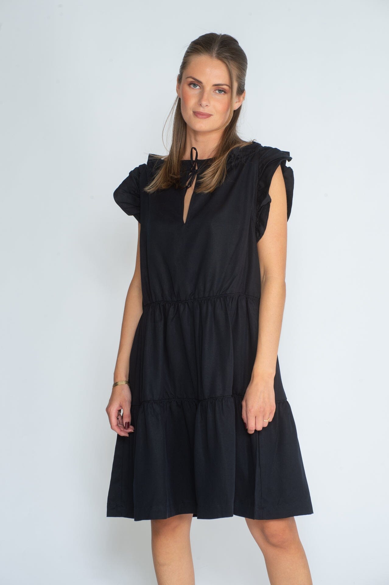 ArnieSays: Mandy Drapey Dk Navy Kjole