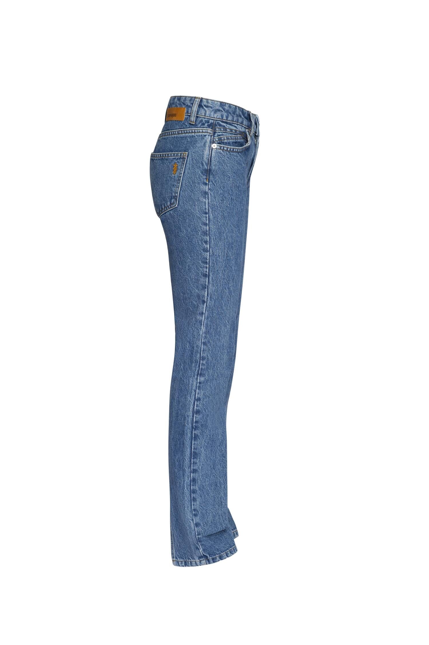 Paragon Low Rise Back Split Dark Blue Bukse