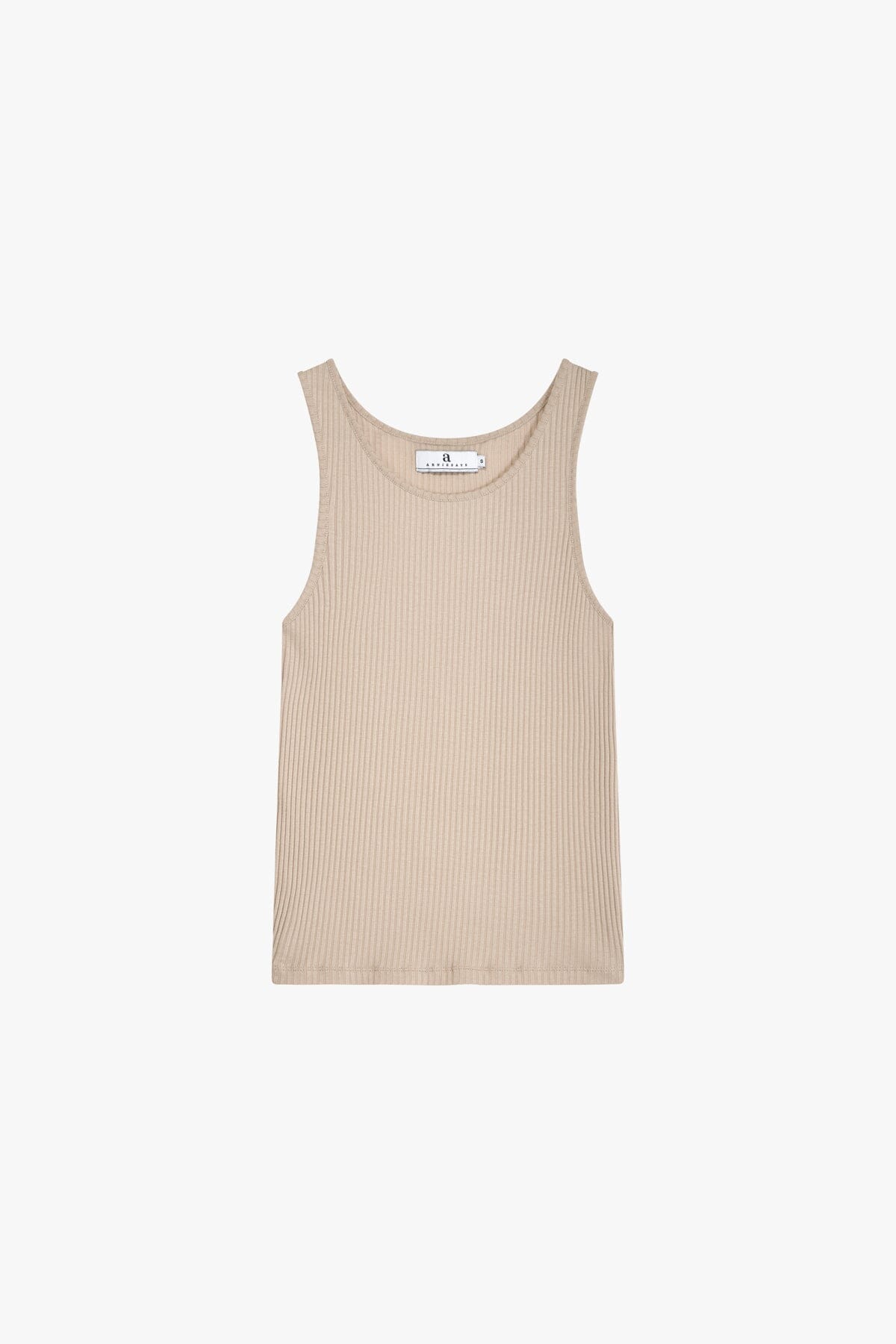 ArnieSays: Clyde Lyocell Rib Beige T-shirt