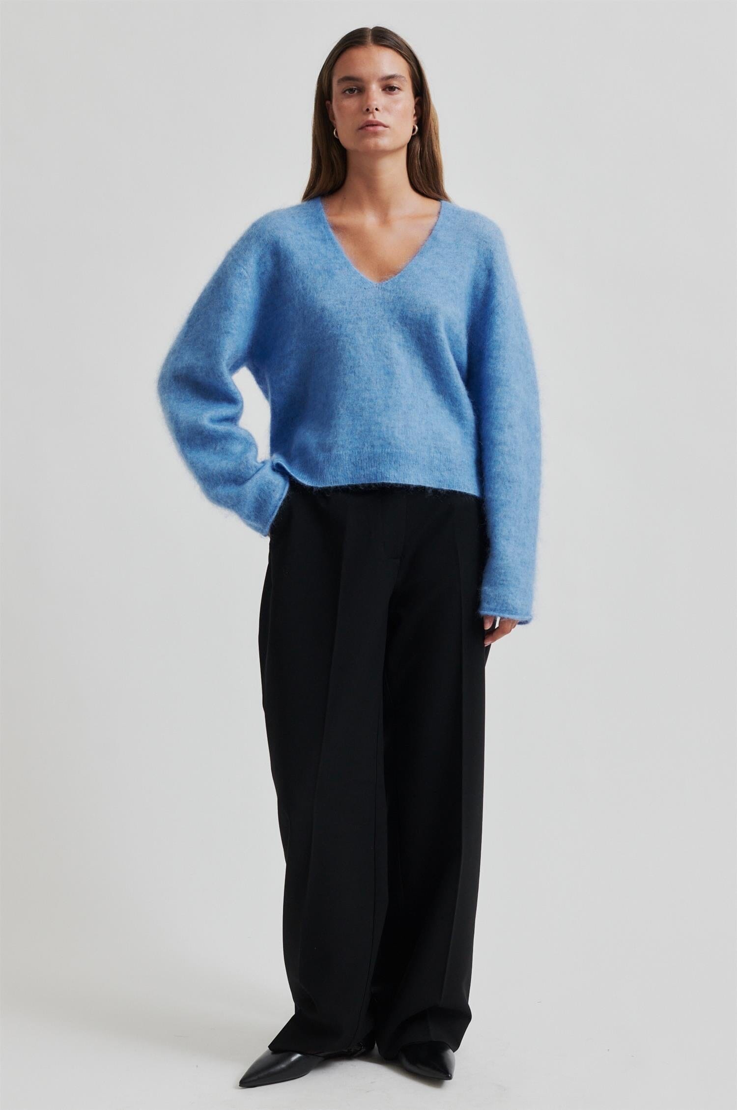 Second Female Camryn Knit V-Neck Marina Genser