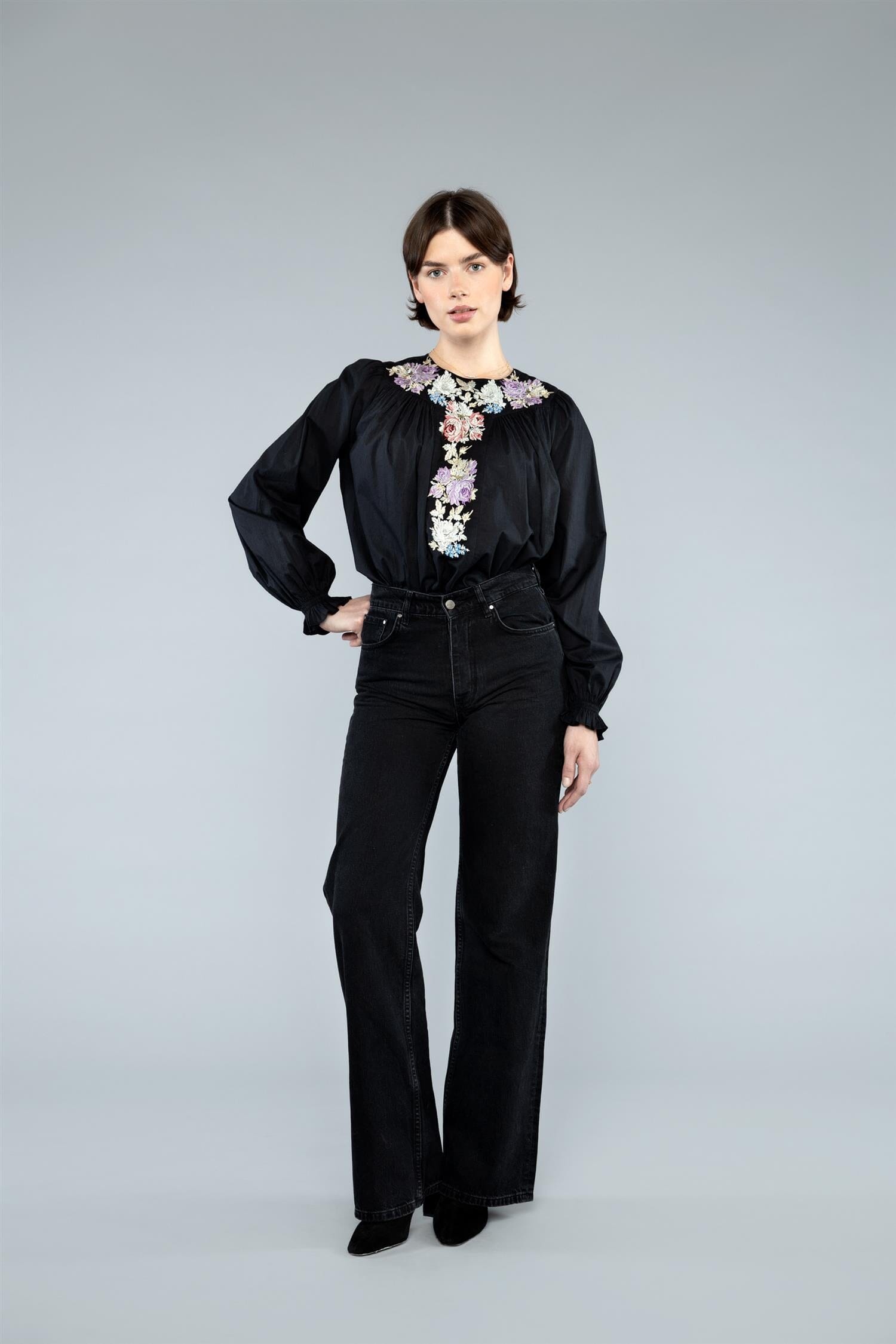 Pia Tjelta Oda Black Bluse
