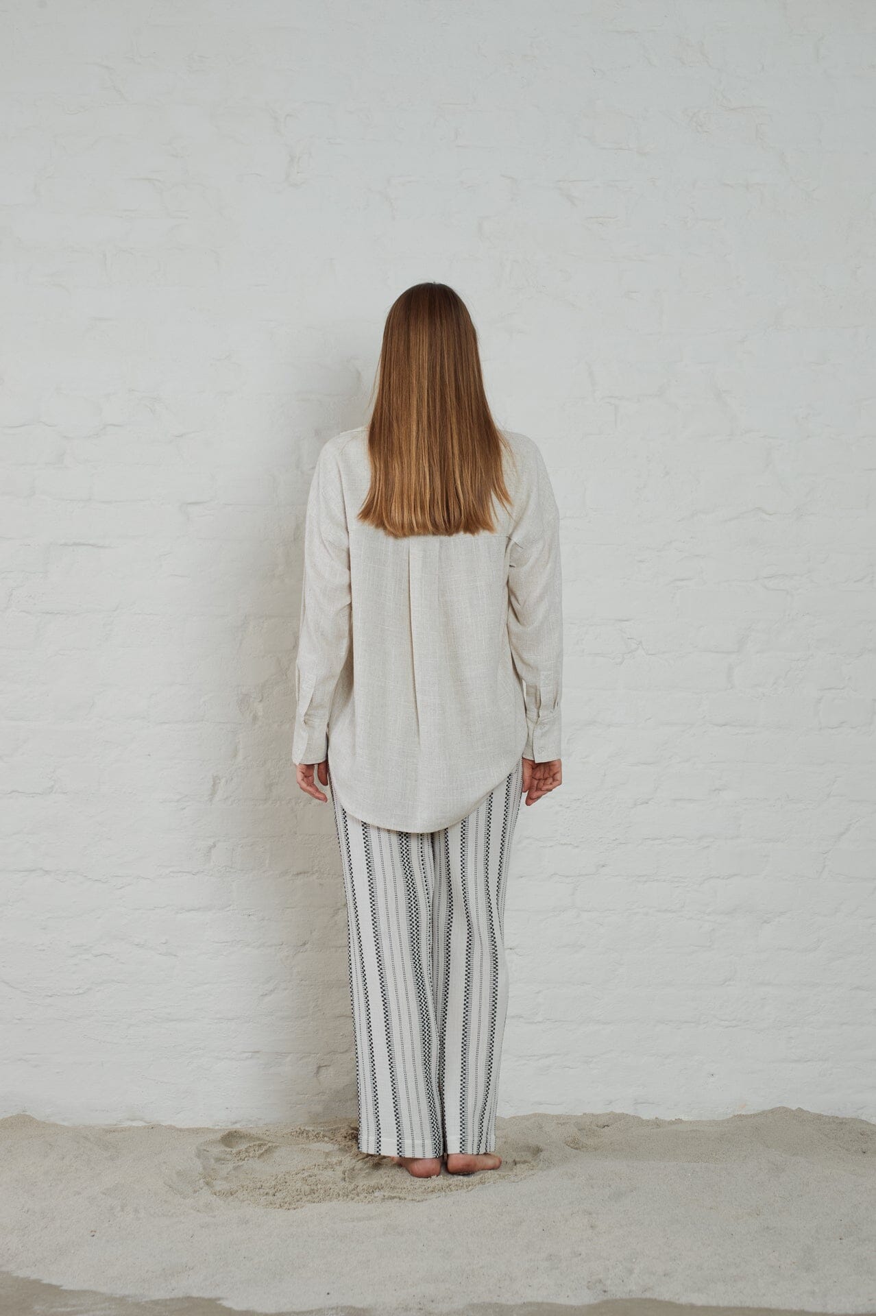 ArnieSays: Hills Linen Blend Ecru Melange Skjorte