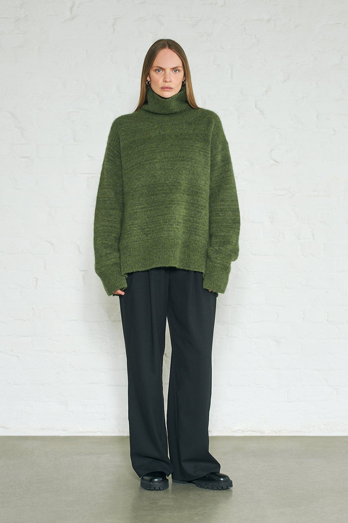 ArnieSays: Alwyn Dk Green Melange Genser