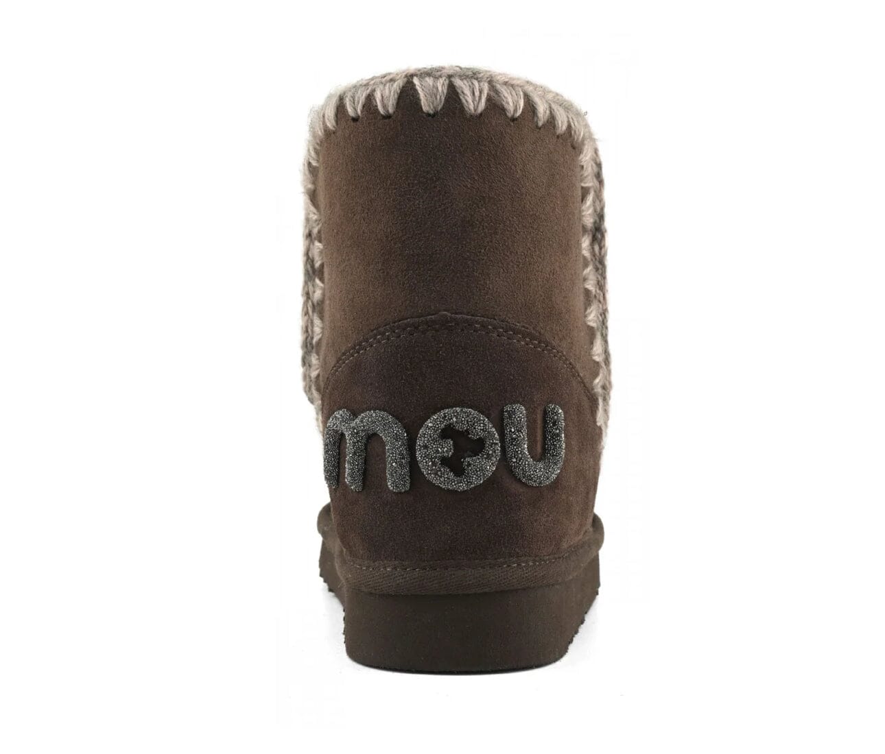 MOU Eskimo 18 Suede Glitter Logo Brown Pepper Sko