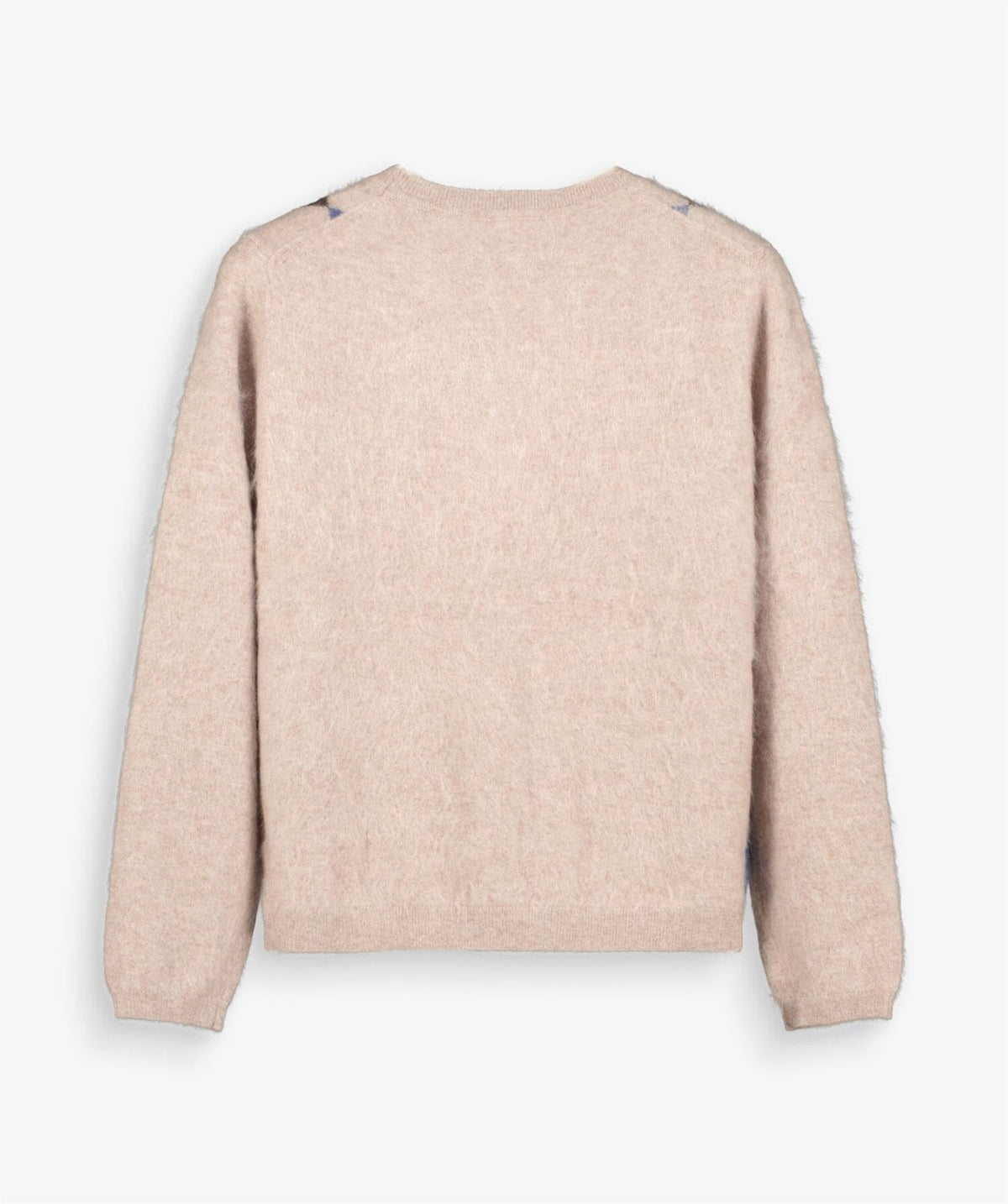 Aurora Argyle Cashmere Pull Taupe Genser