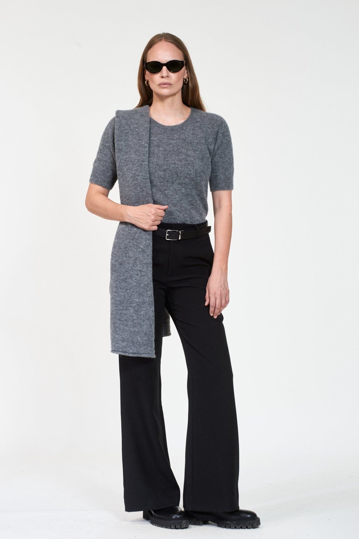 ArnieSays: GEORGINA Dk Grey Melange Genser