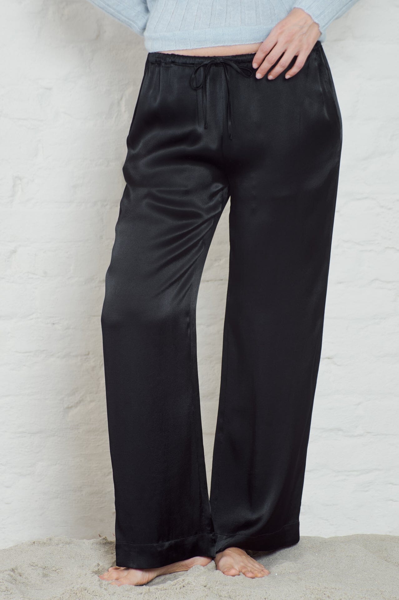ArnieSays: Euston Satin Black Bukse