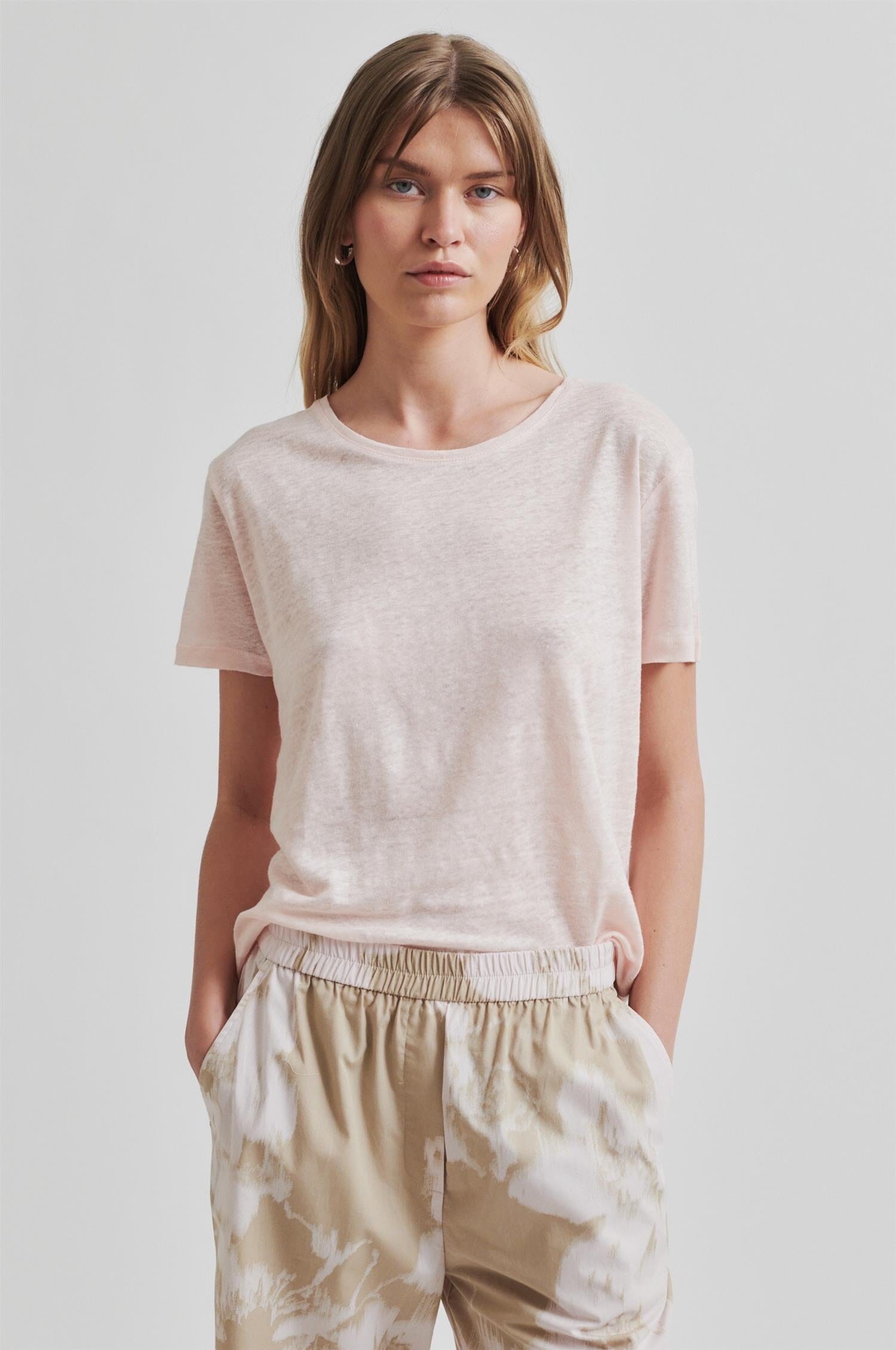 Second Female Peony O-Neck New Tee Mary's Rose T-shirt