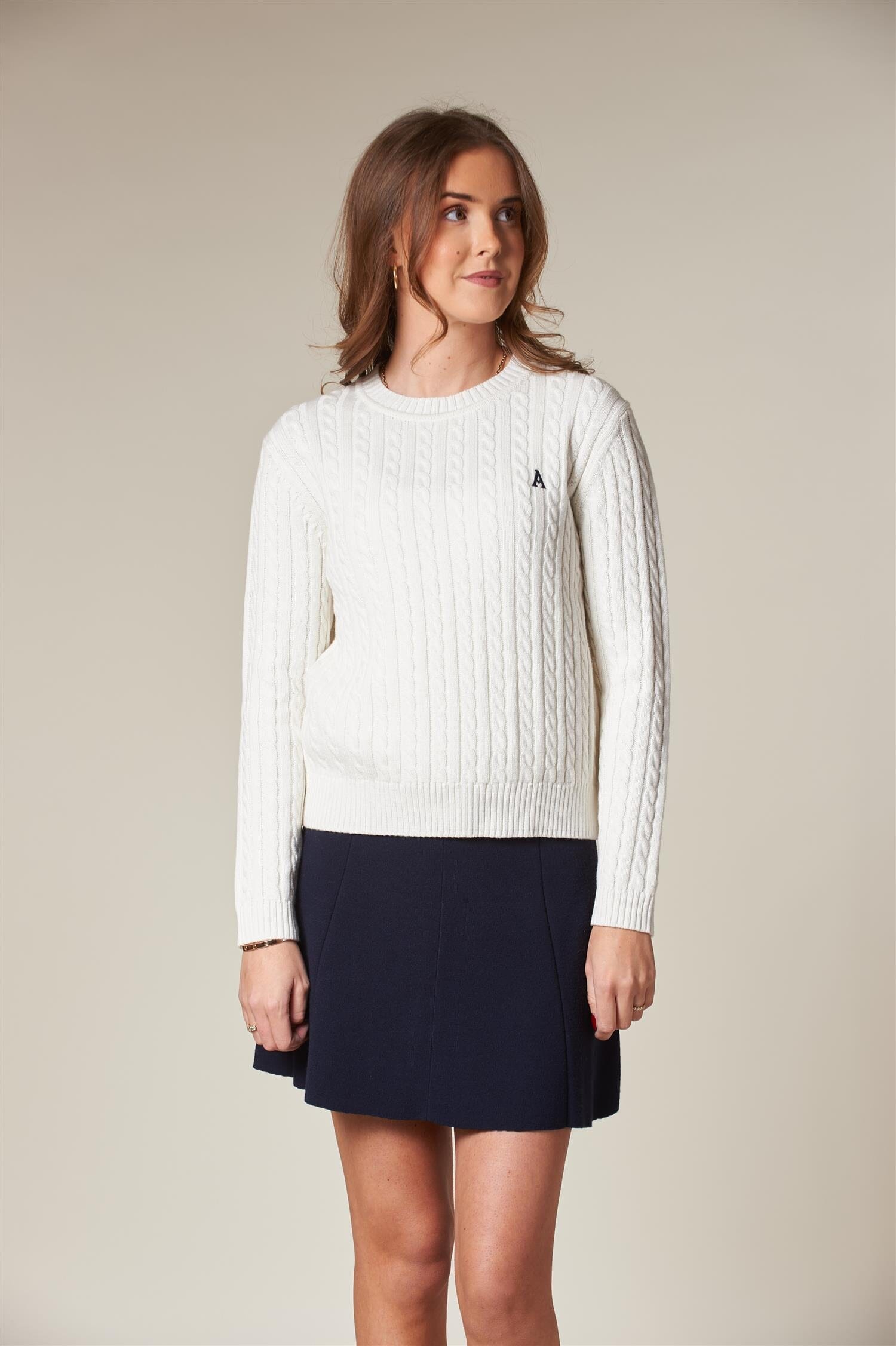ArnieSays: LIVVY Cable Offwhite Genser