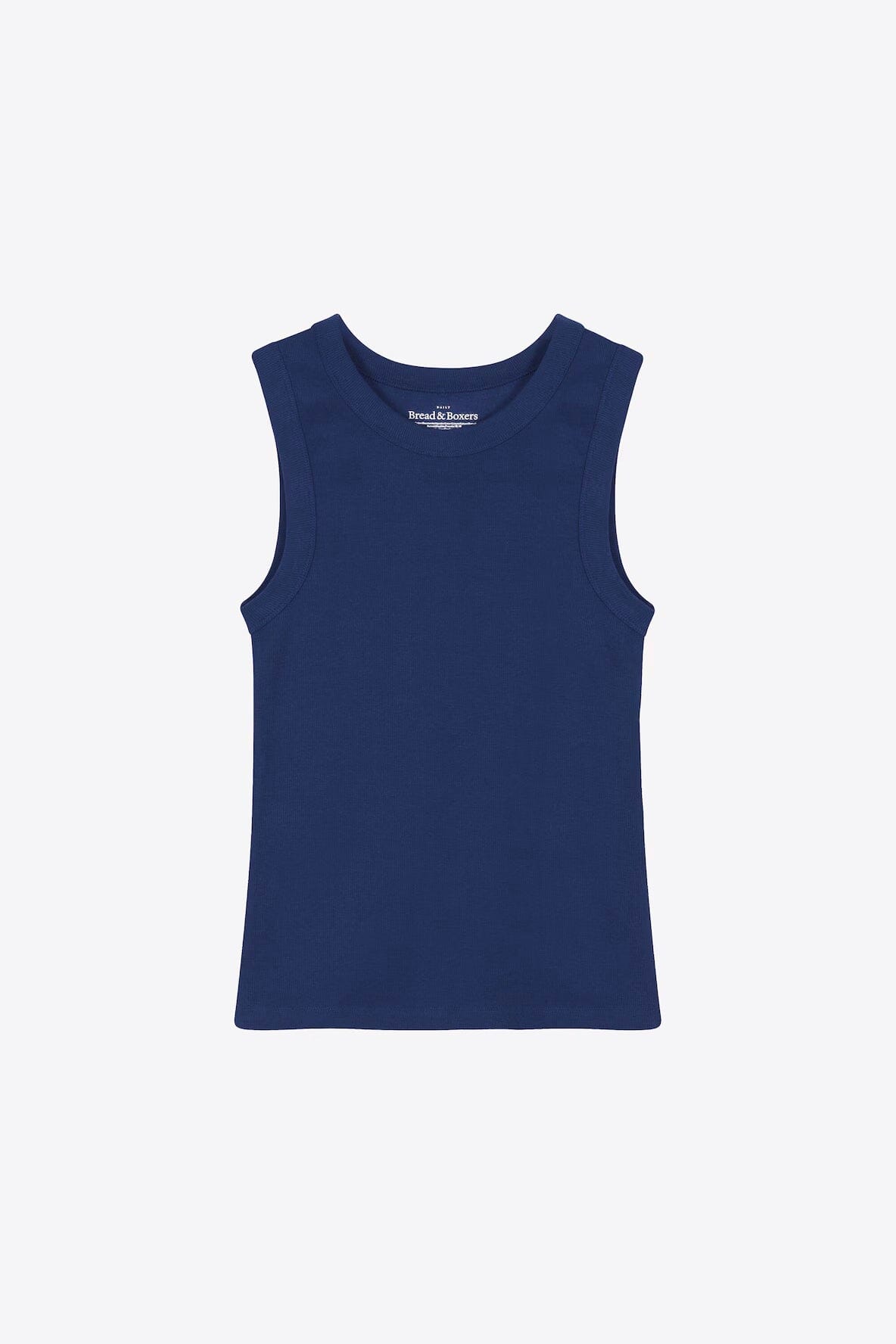 Bread and Boxers Tank Crew-Neck Navy Blue T-shirt