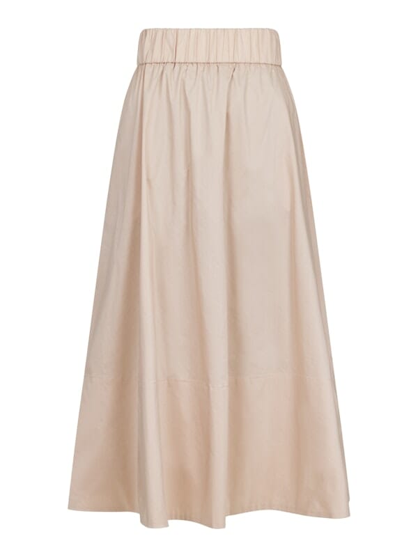 Neo Noir Yara Poplin Skirt Dark Sand Skjørt