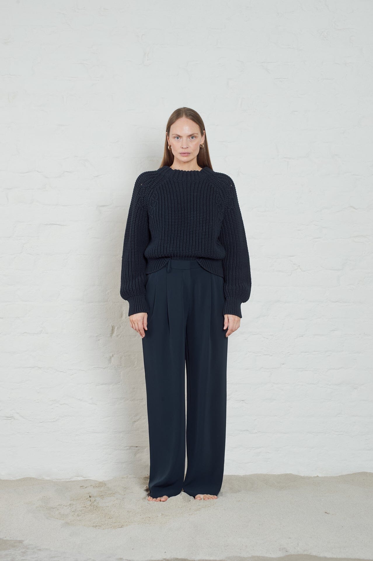 ArnieSays: Duke Crepe Dk Navy Bukse