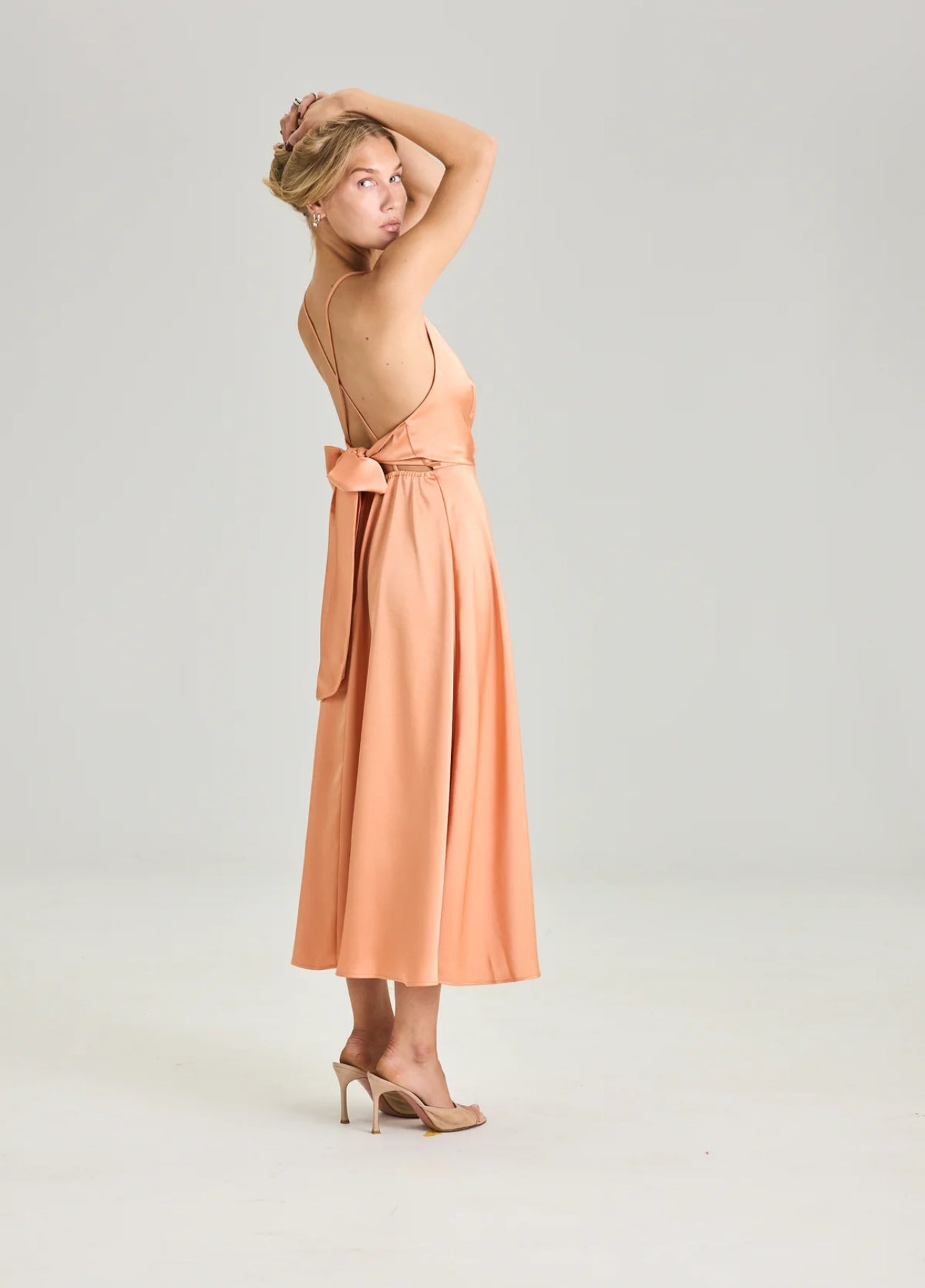Bow dress Burned Orange
