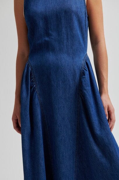 Second Female Lukana Denim Dress Blue denim Kjole