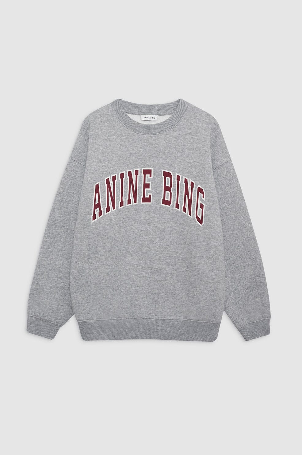 Anine Bing Spencer Sweatshirt Medium Heather Grey Genser