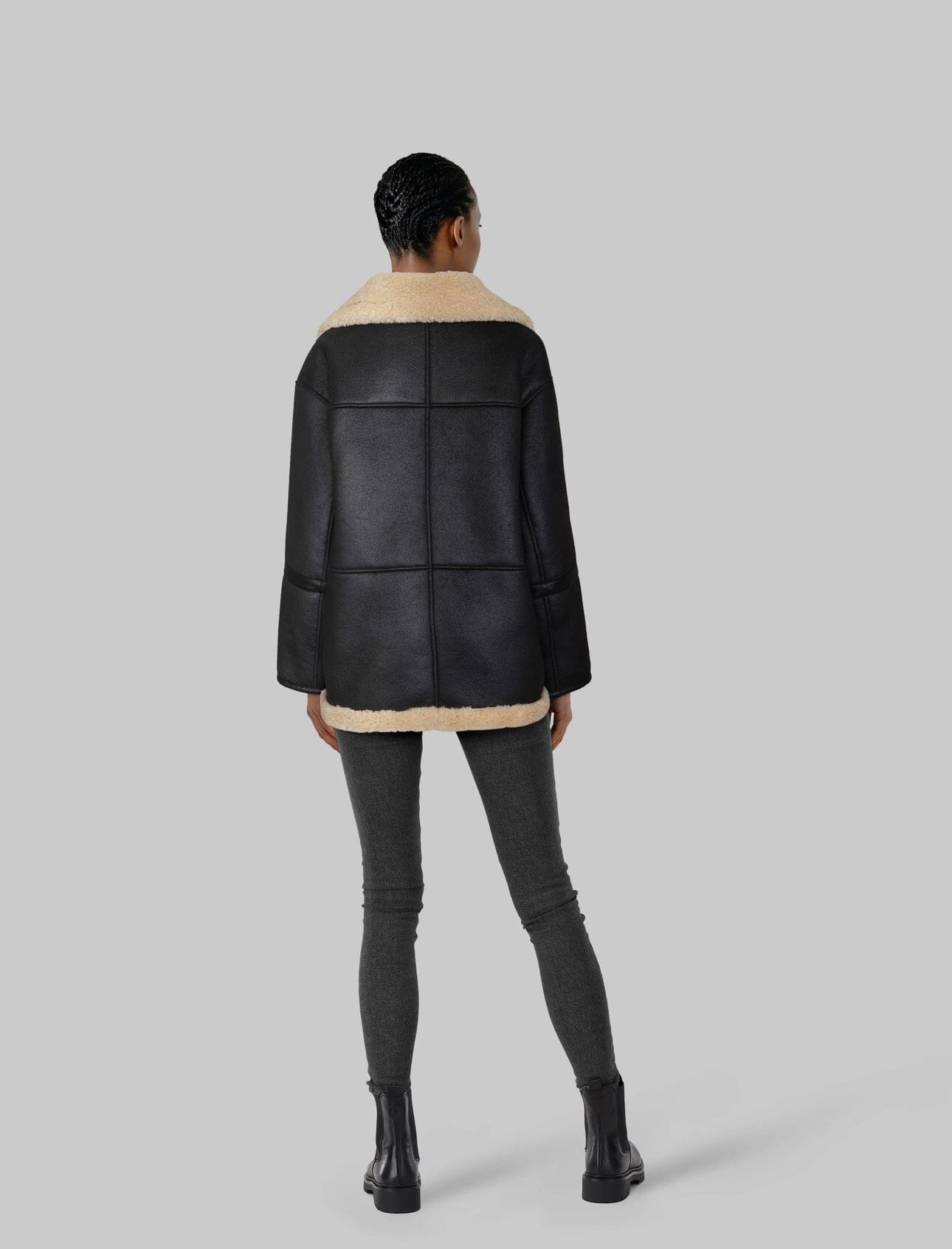 Clermonte Leona Black/Beige Ytterplagg