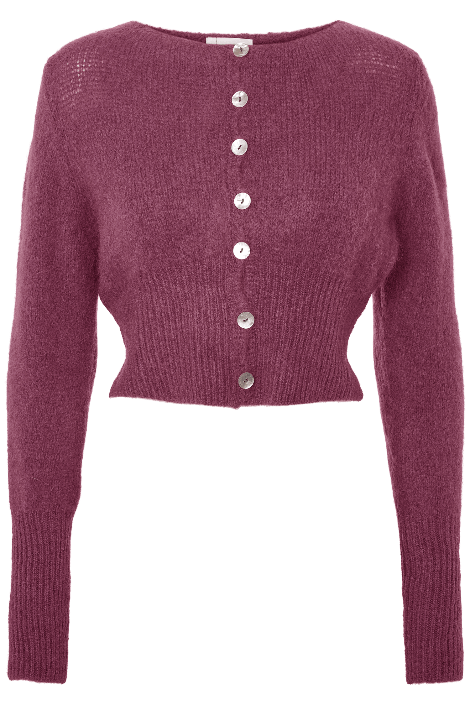 American Dreams Matilda Alpaca Cardigan Bordeaux Genser