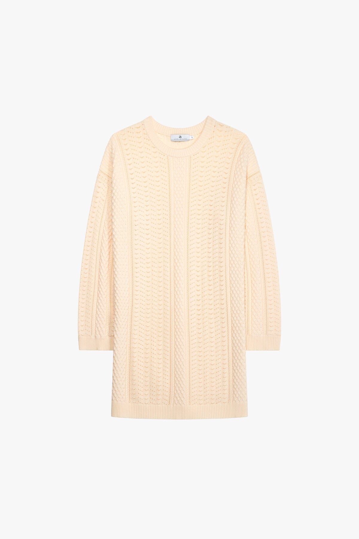 ArnieSays: Mika Mix Knit Cream Kjole