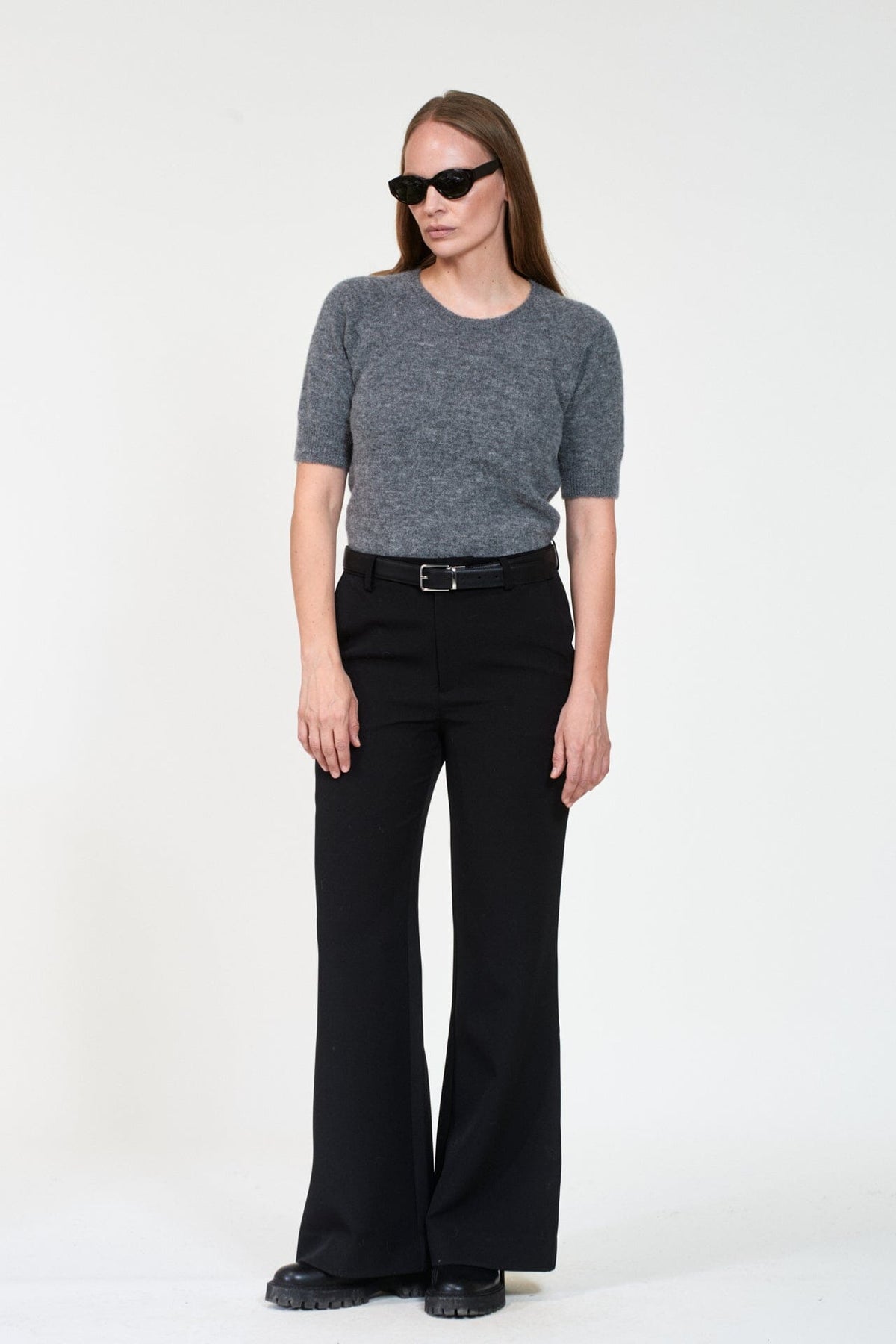 ArnieSays: GEORGINA Dk Grey Melange Genser