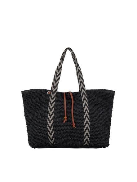 Beck Söndergaard Paper Straw Pheobe Bag Black Tilbehør