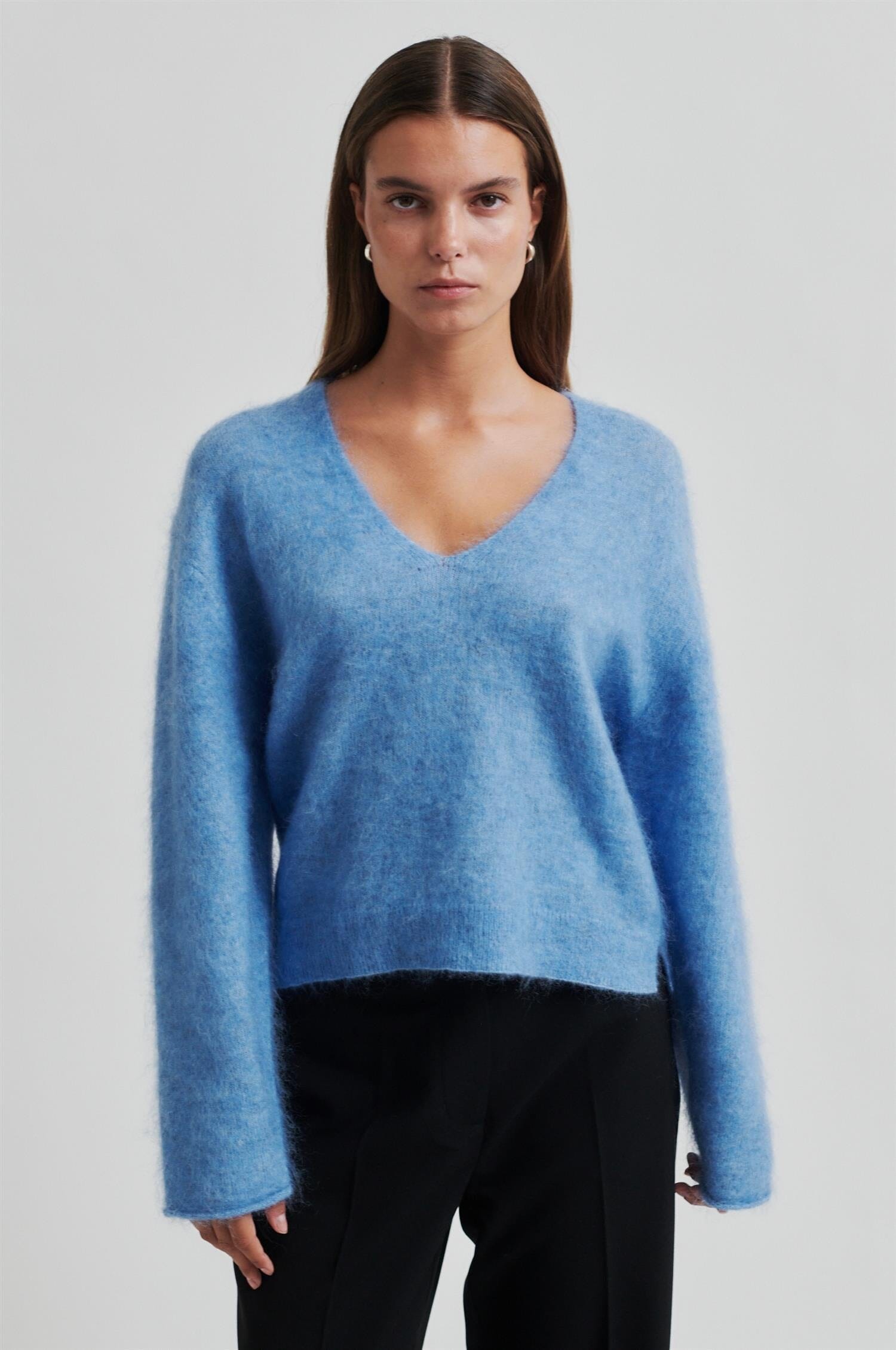 Second Female Camryn Knit V-Neck Marina Genser