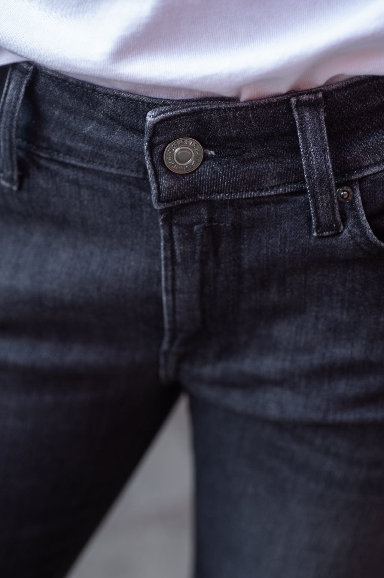 Replay Dame New Luz Bootcut Dk Grey Bukse