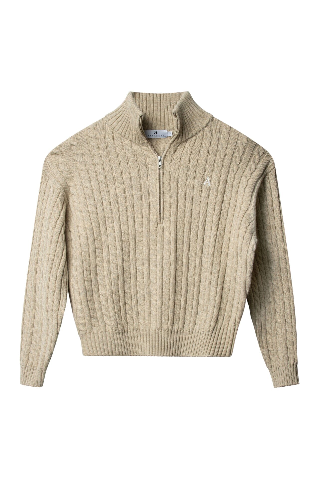 ArnieSays: MADELYN Cable Lt Beige Melange Genser