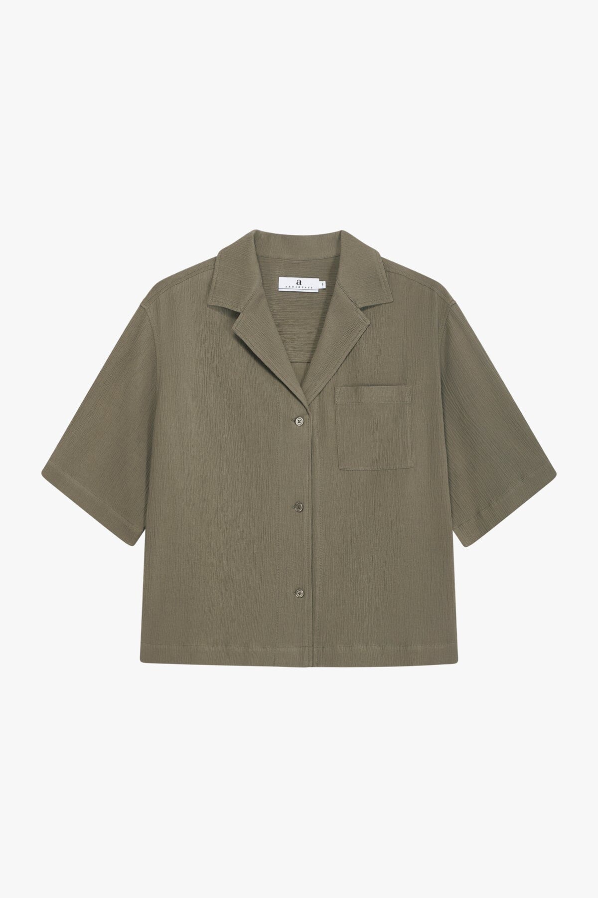ArnieSays: Luna Crinkled Gauze Khaki Skjorte