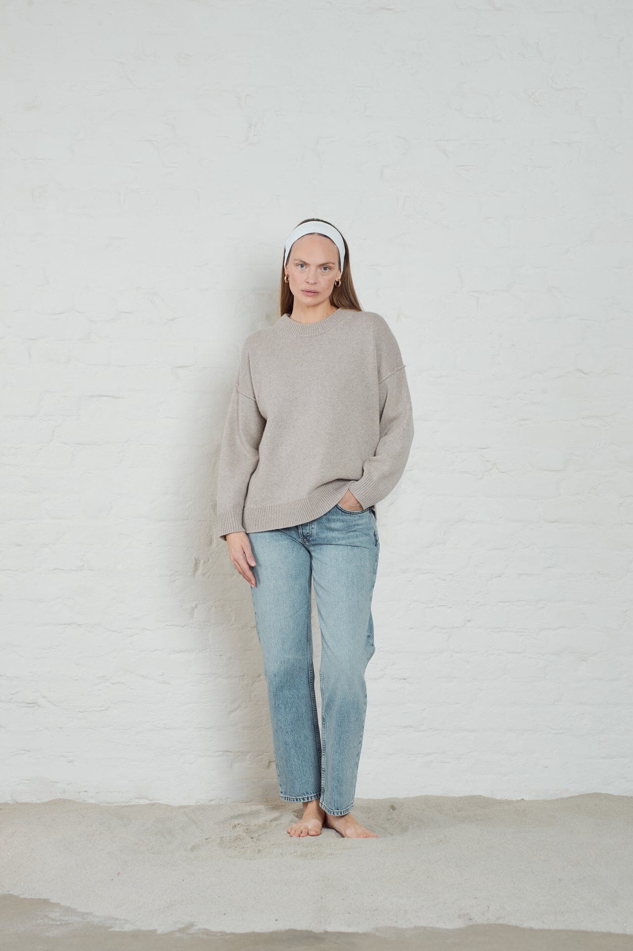ArnieSays: Kayne Lt Beige Melange Genser