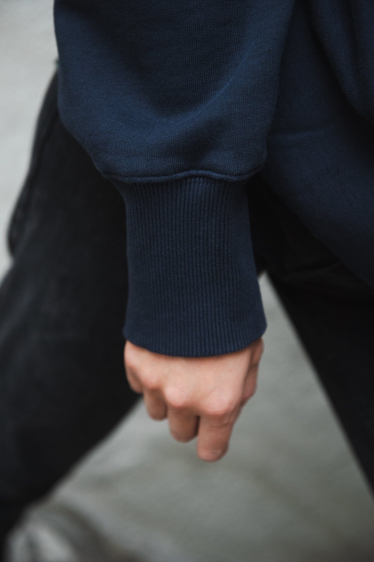 Anine Bing Bradie Sweatshirt Bing Navy Genser