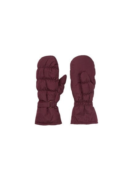 Beck Söndergaard Padded Nylona Mitten Burgundy Tilbehør