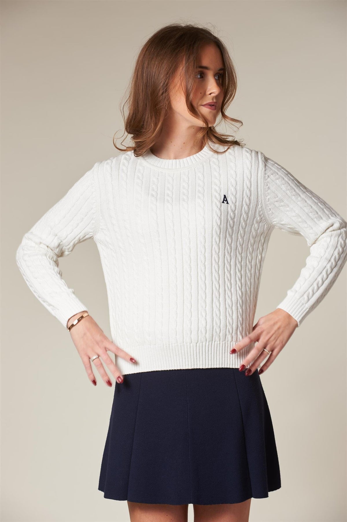 ArnieSays: LIVVY Cable Offwhite Genser