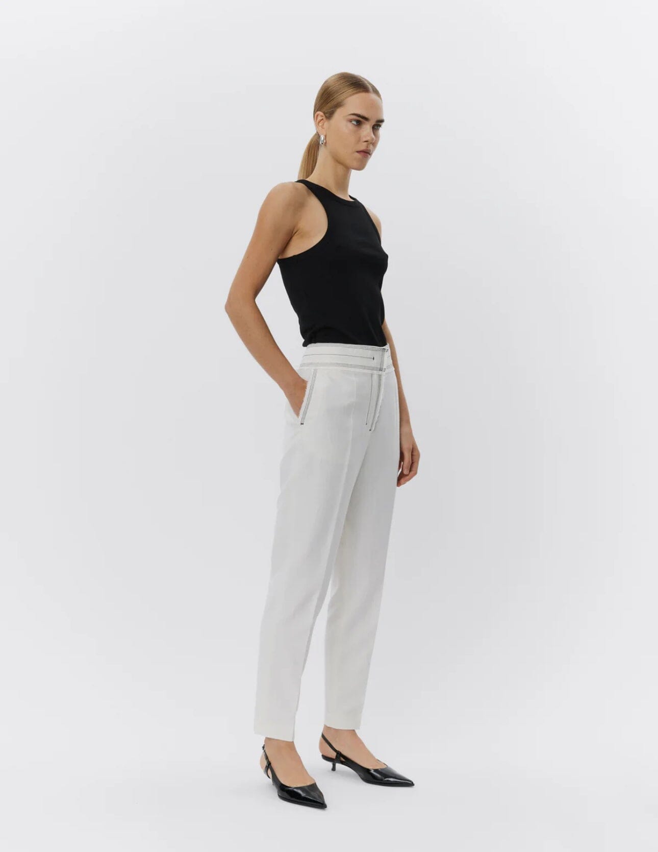 DAY Birger ét Mikkelsen Alisson - Classic Rib RD BLACK Topp