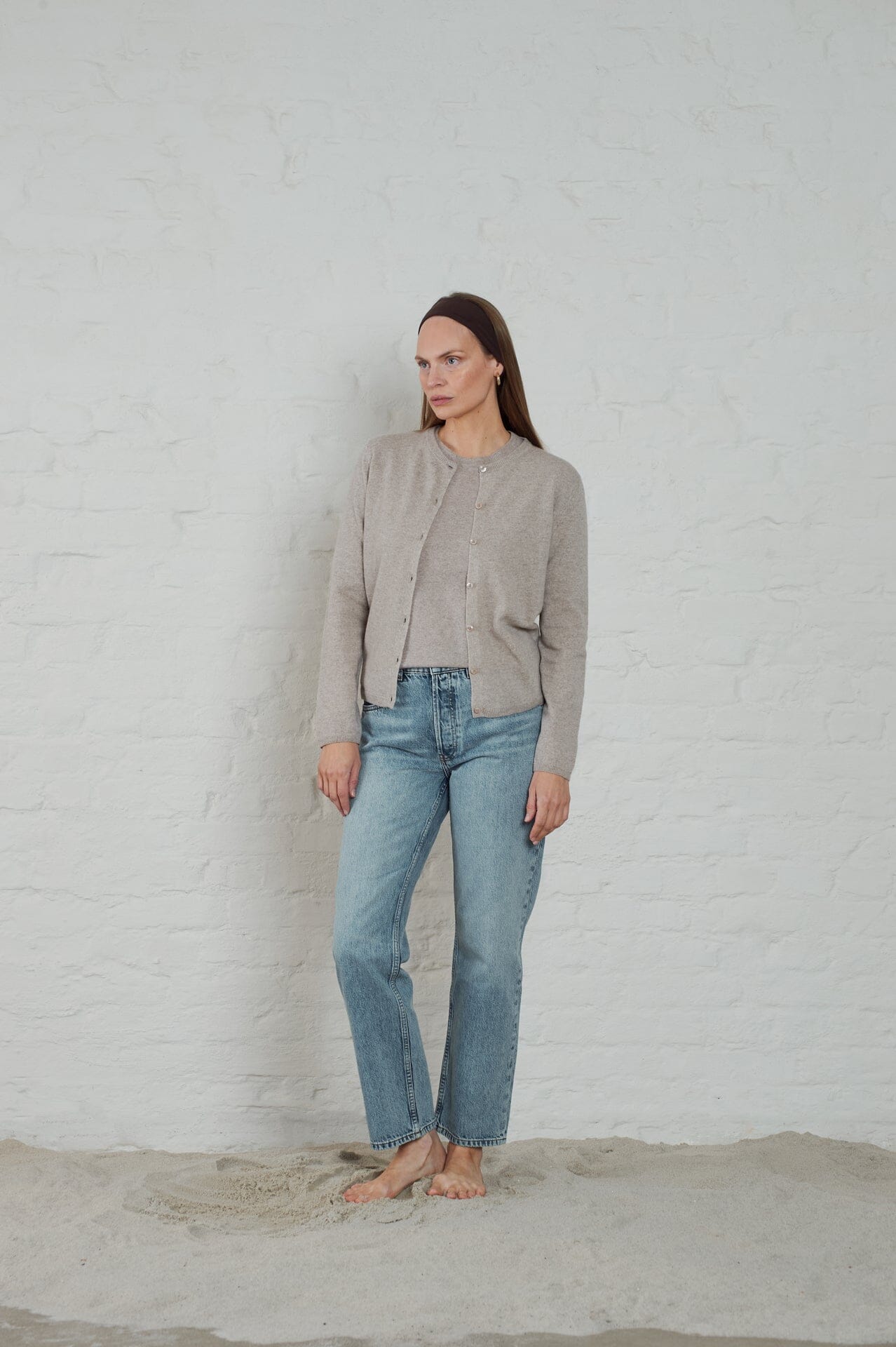 ArnieSays: Calais Lt Beige Melange Genser