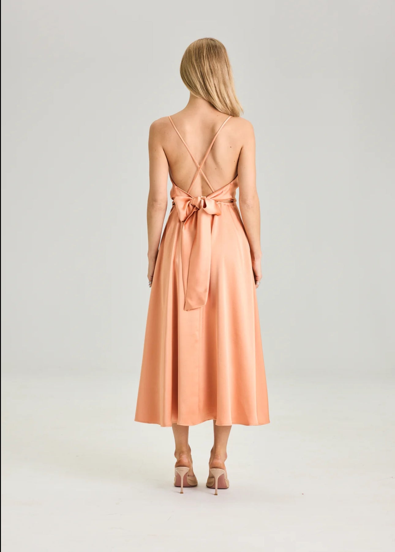 Bow dress Burned Orange
