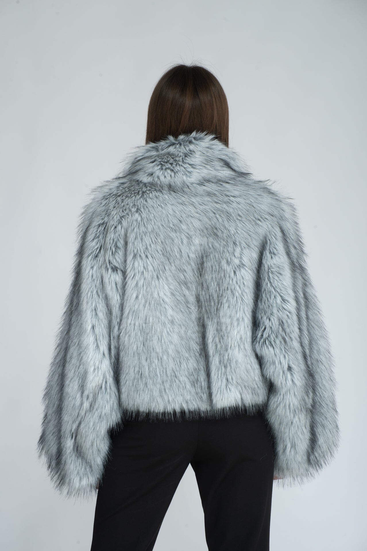 MeiMeiJ Fur Coat Grey Ytterplagg