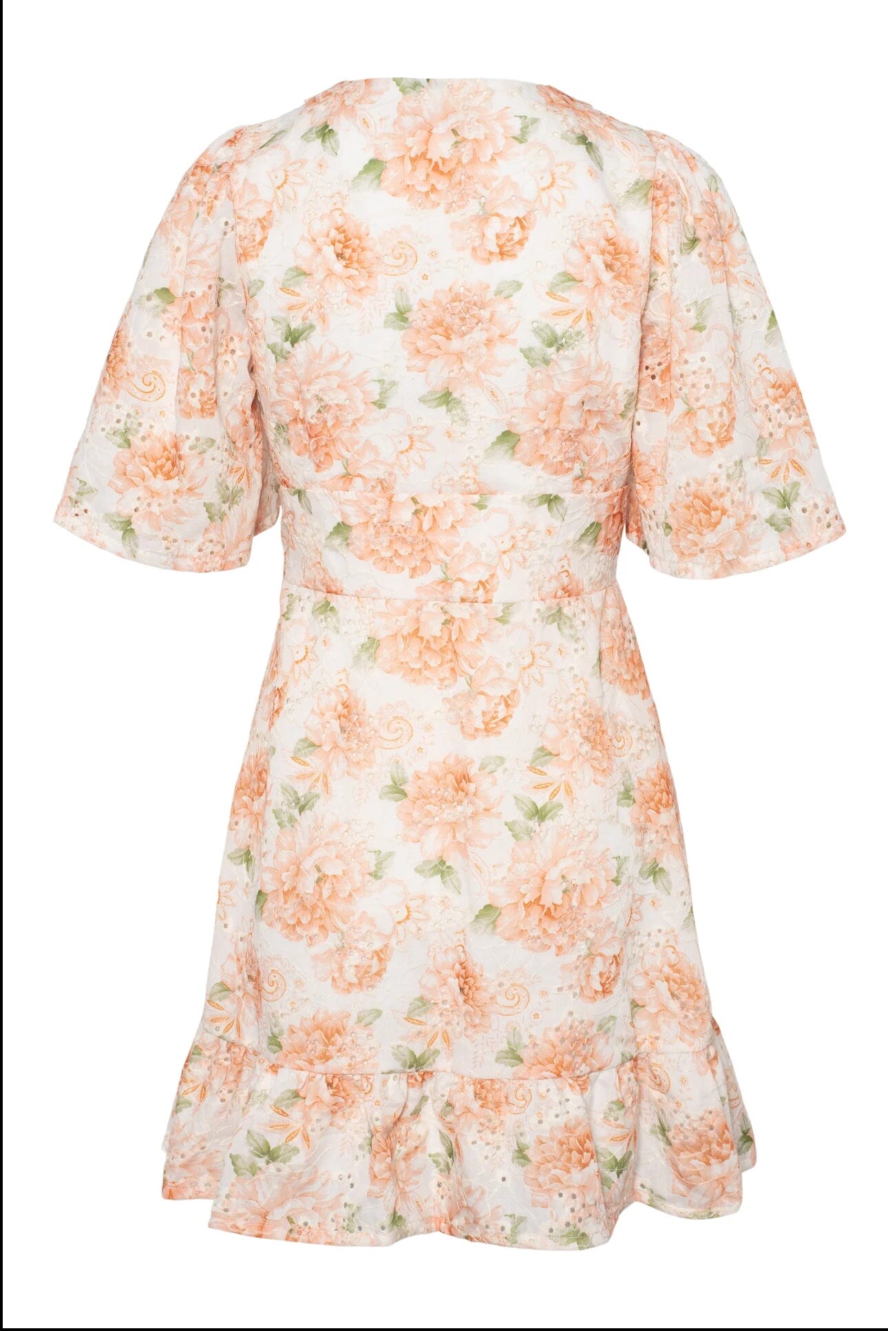 Love Lolina Celina Mini Dress Peony Pop Orange Kjole