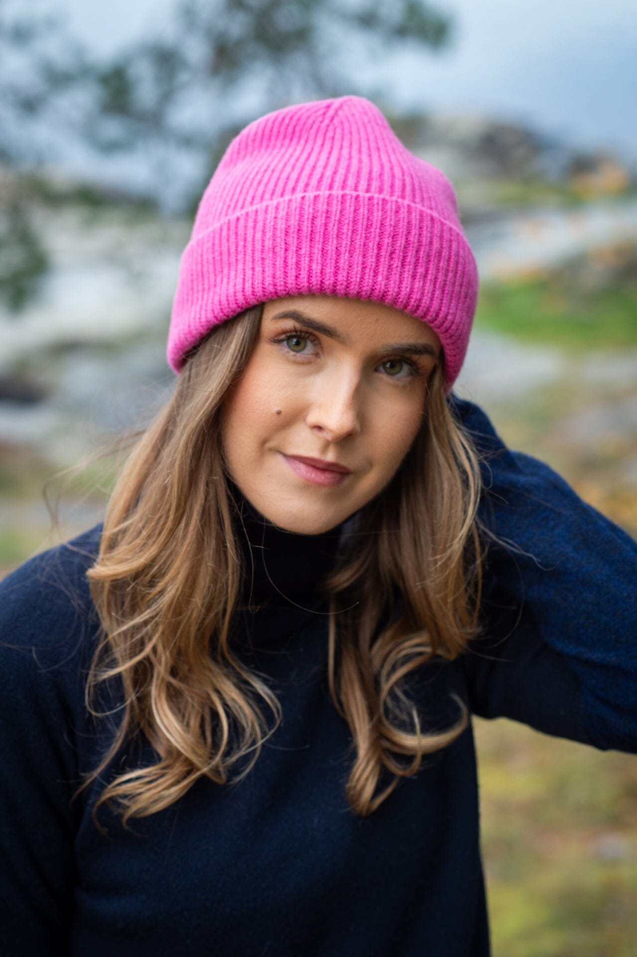 Mathiàs Clyde Lambswool Bubblegum Hodeplagg