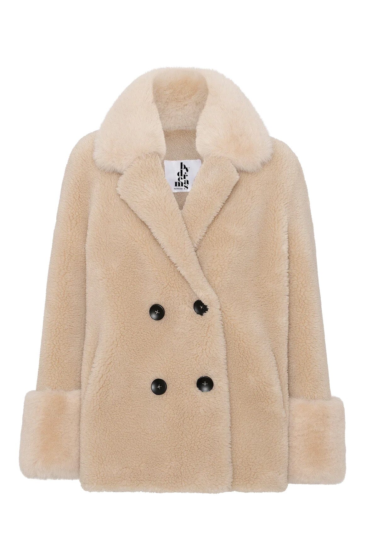 American Dreams Fiona Wool Coat Short Beige Jakke
