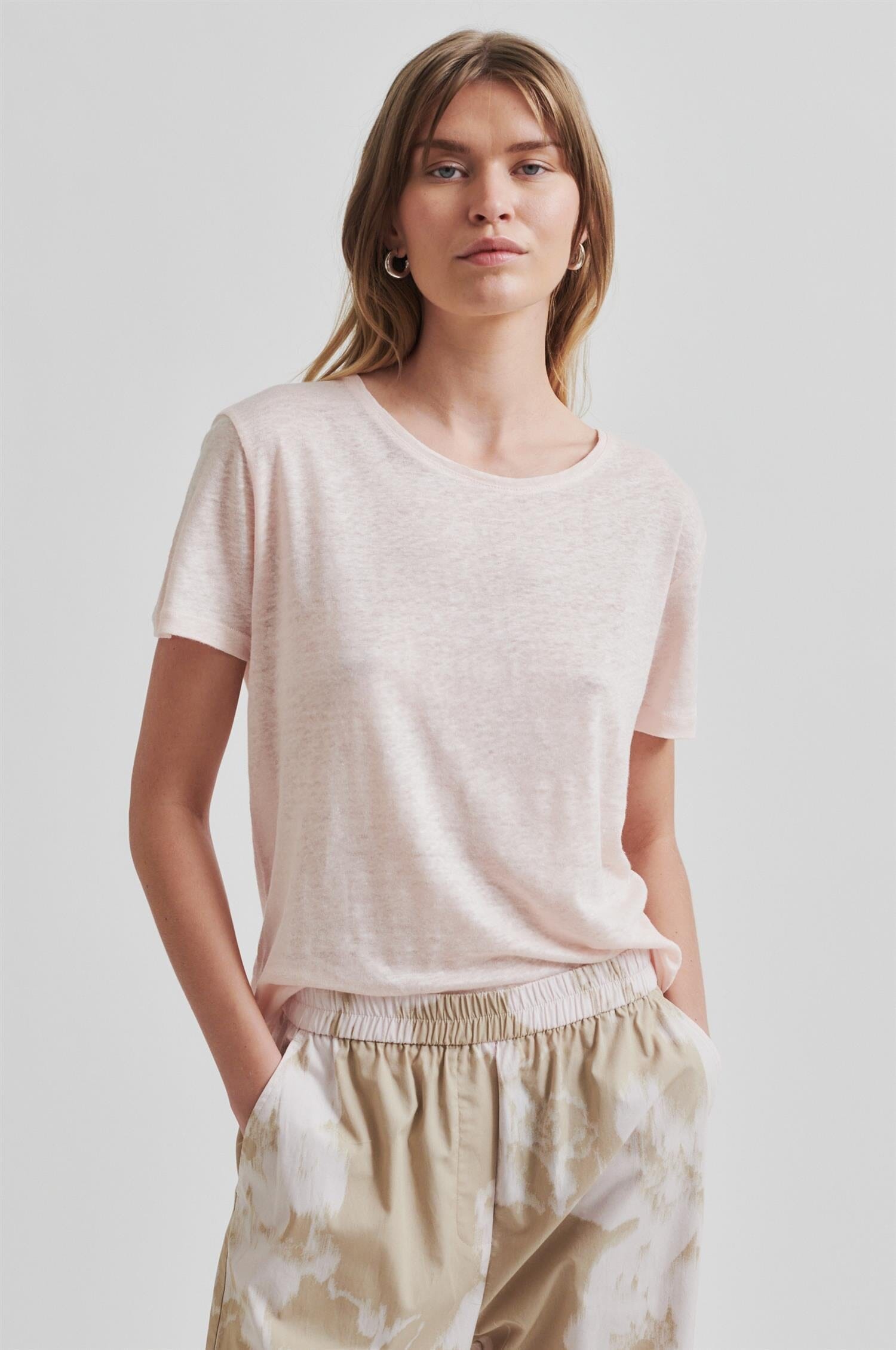 Second Female Peony O-Neck New Tee Mary's Rose T-shirt