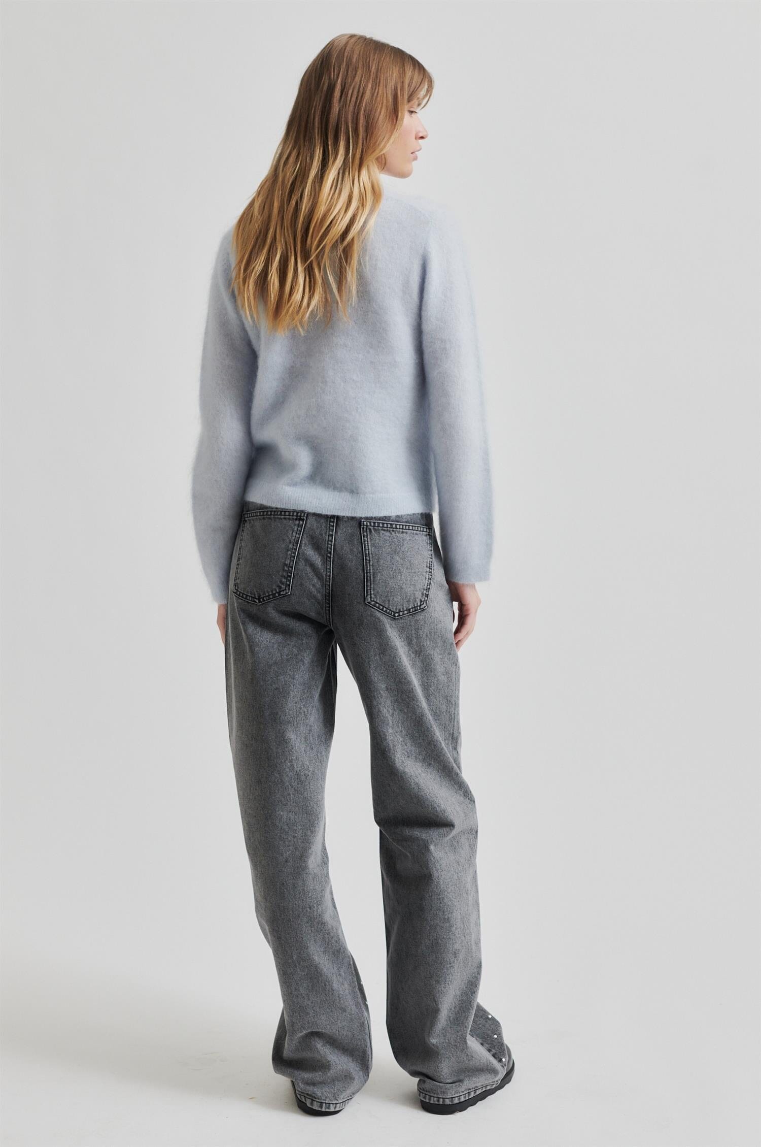Second Female Anneleen Knit Cardigan Skywriting Genser