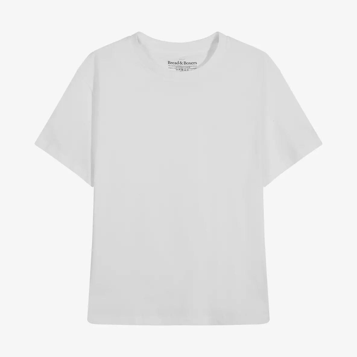 Bread and Boxers Crew-Neck Regular White T-shirt