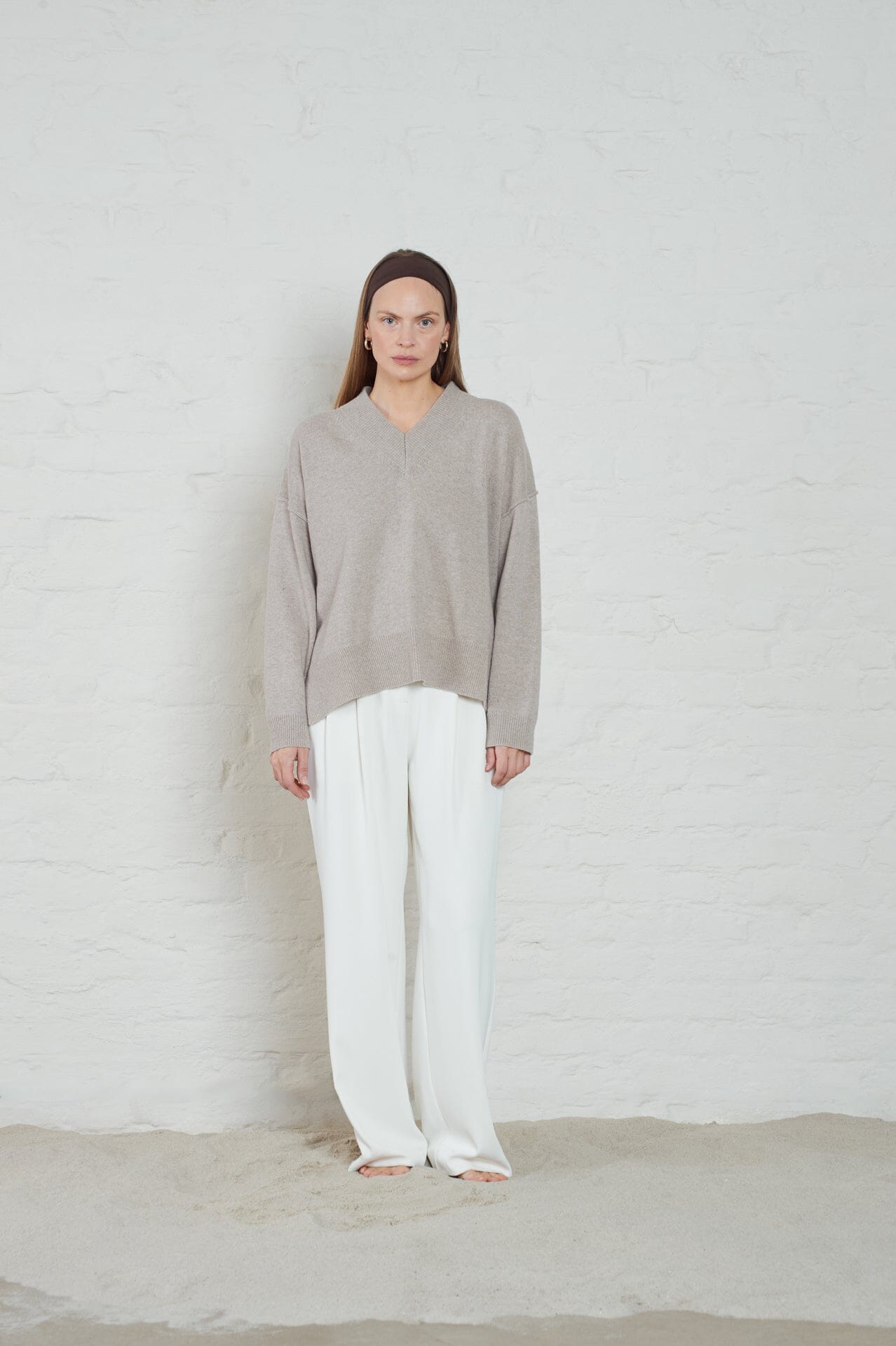 ArnieSays: Wilkins Lt Beige Melange Genser